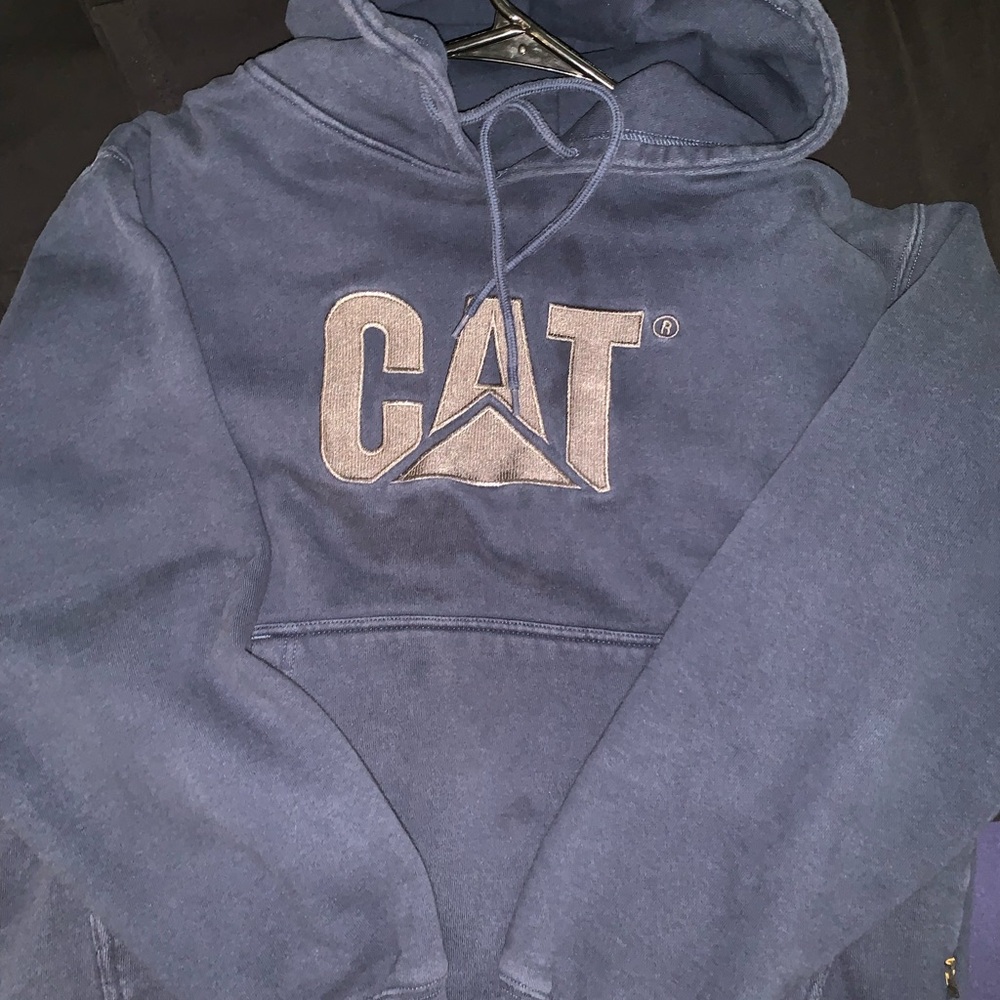 Navy Blue Cat Hoodie